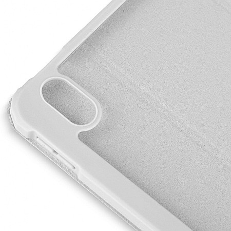 Husa Magnetica cu spate acrilic, colturi intarite si suport Stylus pentru iPad Air 4 10.9 - Gri [3]