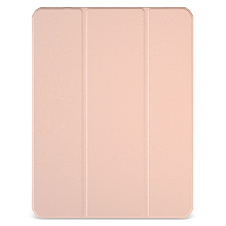 Piese & Accesorii iPad - Husa Magnetica cu spate acrilic, colturi intarite si suport Stylus pentru iPad Air 4 10.9 - Roz