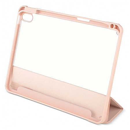 Husa Magnetica cu spate acrilic, colturi intarite si suport Stylus pentru iPad Air 4 10.9 - Roz [4]