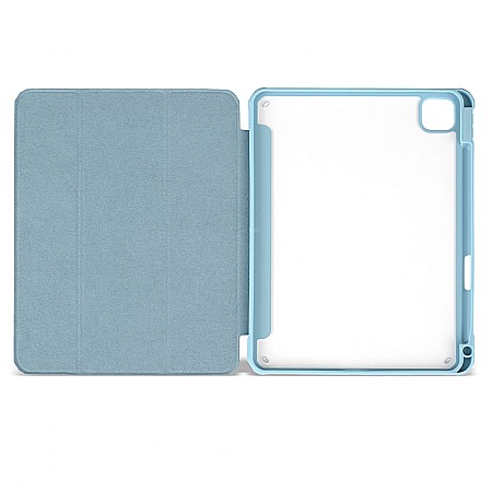 Husa Magnetica cu spate acrilic, colturi intarite si suport Stylus pentru iPad Pro 11 2020 - Haze Blue [8]