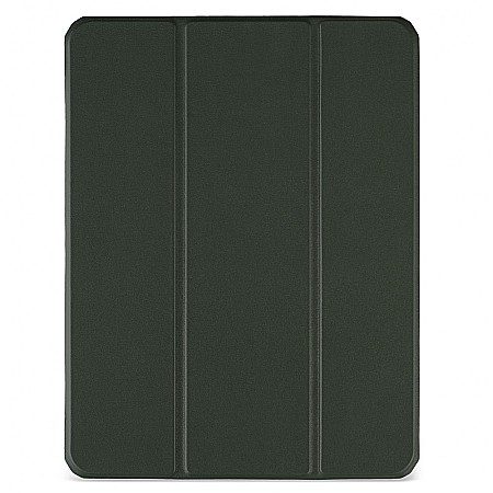 iPad Pro 11″ (2nd gen - 2020) - Husa Magnetica cu spate acrilic, colturi intarite si suport Stylus pentru iPad Pro 11 2020 - Army Green