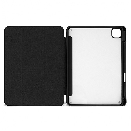 Husa Magnetica cu spate acrilic, colturi intarite si suport Stylus pentru iPad Pro 11 2020 - Negru [8]