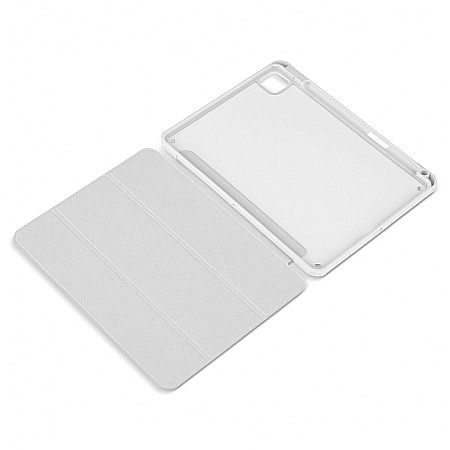 Husa Magnetica cu spate acrilic, colturi intarite si suport Stylus pentru iPad Pro 11 2020 - Gri [5]