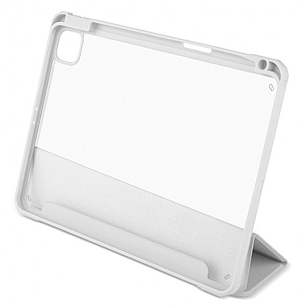 Husa Magnetica cu spate acrilic, colturi intarite si suport Stylus pentru iPad Pro 11 2020 - Gri [4]