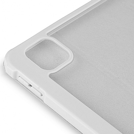 Husa Magnetica cu spate acrilic, colturi intarite si suport Stylus pentru iPad Pro 11 2020 - Gri [3]