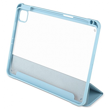 Husa Magnetica cu spate acrilic, colturi intarite si suport Stylus pentru iPad M1 Pro 11 2021 - Haze Blue [4]