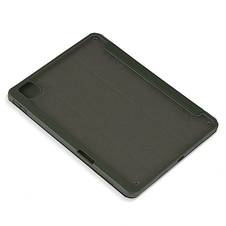 Husa Magnetica cu spate acrilic, colturi intarite si suport Stylus pentru iPad M1 Pro 11 2021 - Army Green [6]