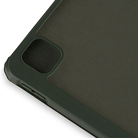 Husa Magnetica cu spate acrilic, colturi intarite si suport Stylus pentru iPad M1 Pro 11 2021 - Army Green [3]