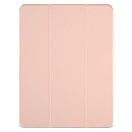 iPad Pro 11″ (3rd gen - 2021) - Husa Magnetica cu spate acrilic, colturi intarite si suport Stylus pentru iPad M1 Pro 11 2021 - Roz
