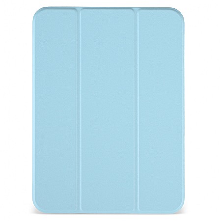 Piese & Accesorii iPad - Husa Magnetica cu spate acrilic, colturi intarite si suport Stylus pentru iPad Mini 6 - Haze Blue