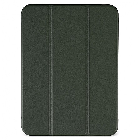 Piese & Accesorii iPad - Husa Magnetica cu spate acrilic, colturi intarite si suport Stylus pentru iPad Mini 6 - Army Green