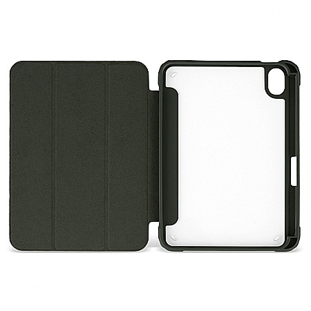 Husa Magnetica cu spate acrilic, colturi intarite si suport Stylus pentru iPad Mini 6 - Army Green [8]