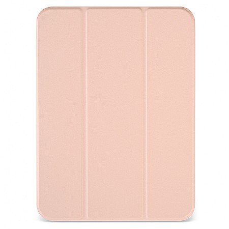 Piese & Accesorii iPad - Husa Magnetica cu spate acrilic, colturi intarite si suport Stylus pentru iPad Mini 6 - Roz
