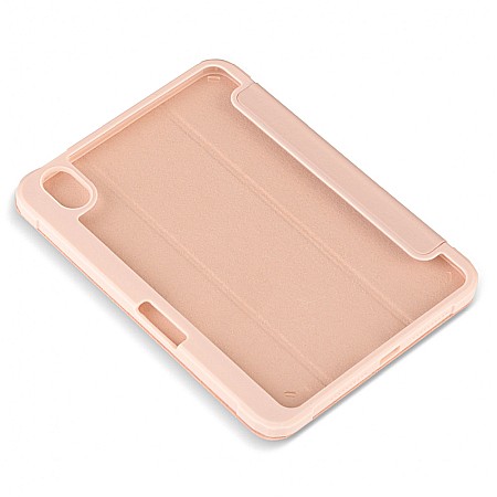 Husa Magnetica cu spate acrilic, colturi intarite si suport Stylus pentru iPad Mini 6 - Roz [6]