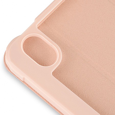 Husa Magnetica cu spate acrilic, colturi intarite si suport Stylus pentru iPad Mini 6 - Roz [3]