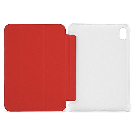 Husa Magnetica cu spate transparent, colturi intarite pentru iPad Mini 6 - Rosu [8]