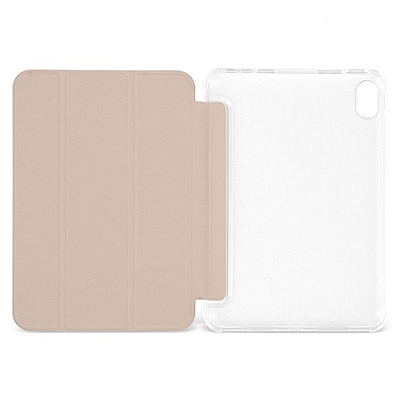 Husa Magnetica cu spate transparent, colturi intarite pentru iPad Mini 6 - Auriu [8]