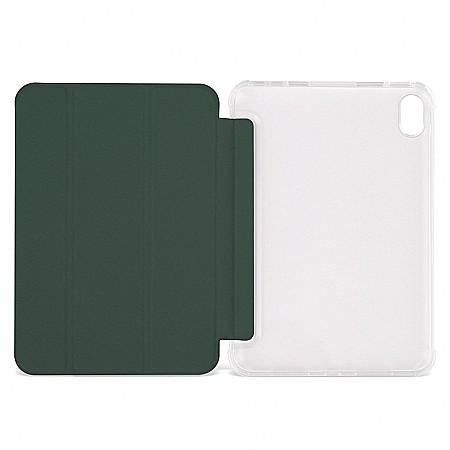 Husa Magnetica cu spate transparent, colturi intarite pentru iPad Mini 6 - Dark Green [8]