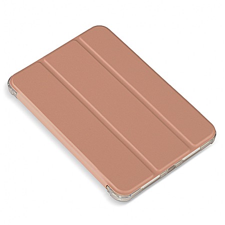 Husa Magnetica cu spate transparent, colturi intarite pentru iPad Mini 6 - Rose Gold [7]