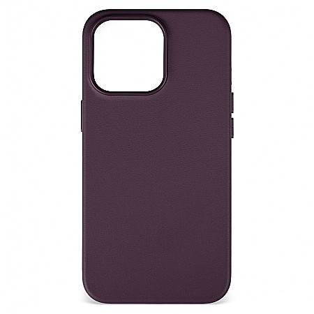 Husa de protectie tip Magsafe din piele compatibil cu iPhone 13 Pro - Dark Purple [1]