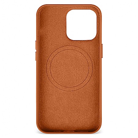 Husa de protectie tip Magsafe din piele compatibil cu iPhone 13 Pro - Maro [2]