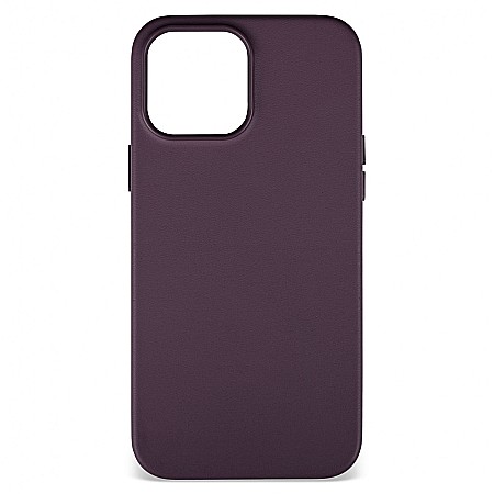 Husa de protectie tip Magsafe din piele compatibil cu iPhone 13 Pro Max - Dark Purple [1]