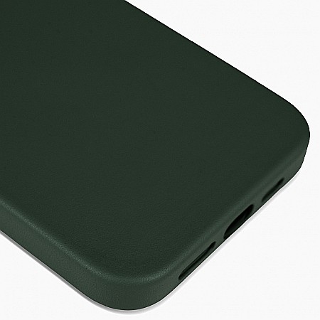 Husa de protectie tip Magsafe din piele compatibil cu iPhone 13 Pro Max - Dark Green [6]
