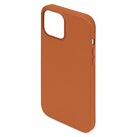 iPhone 13 Pro Max - Husa din Piele Naturala pentru Apple iPhone 13 Pro Max, compatibilitate MagSafe, Maro