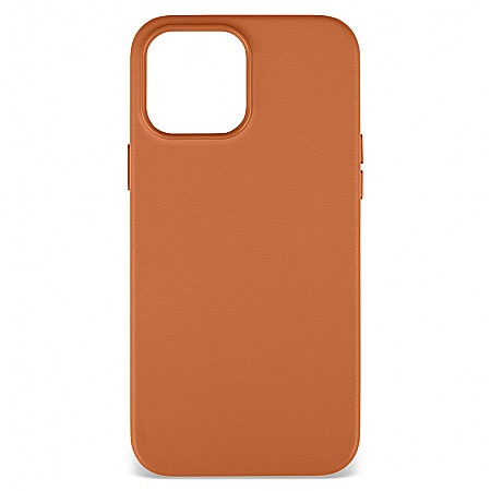 Husa din Piele Naturala pentru Apple iPhone 13 Pro Max, compatibilitate MagSafe, Maro [1]