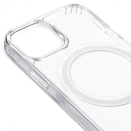 Husa de protectie, Clear Case tip Magsafe compatibil cu iPhone 13 Mini (Transparenta) [5]