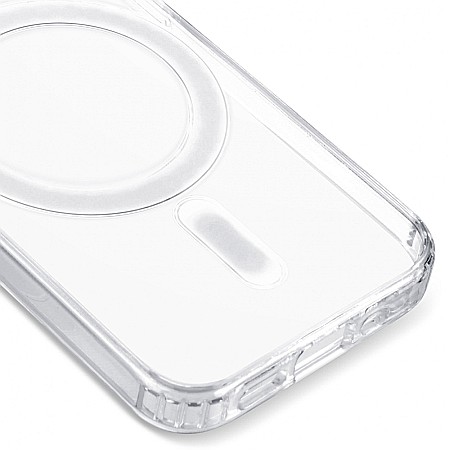 Husa de protectie, Clear Case tip Magsafe compatibil cu iPhone 13 Mini (Transparenta) [6]