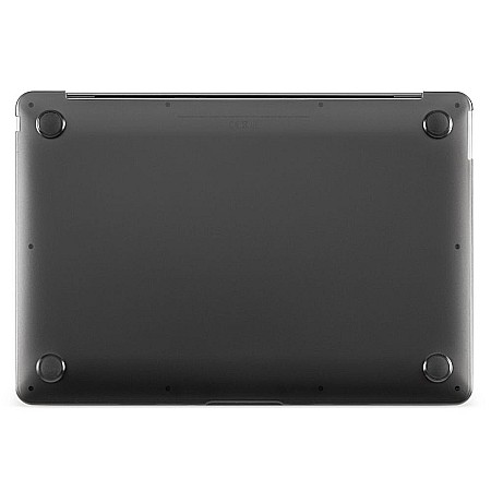 Carcasa de protectie pentru MacBook Air 13-inch A1932, A2179, A2337 - Negru Soft Transparent [4]