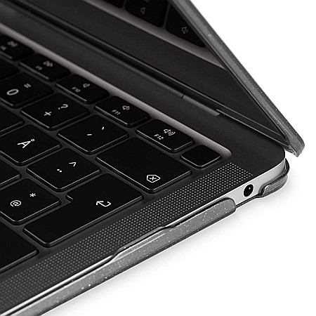 Carcasa de protectie pentru MacBook Pro M1/M2 14-inch A2442, A2779 - Negru Transparent cu sclipici [6]
