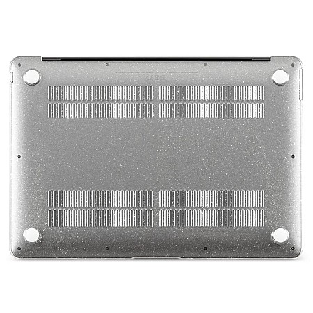 Carcasa de protectie pentru MacBook Pro M1/M2 14-inch A2442, A2779 - Transparent cu sclipici [4]