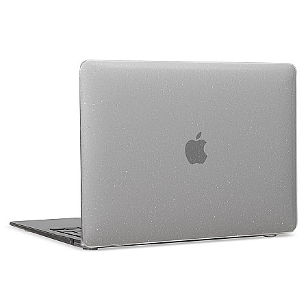 Protectie laptopuri - Carcasa de protectie pentru MacBook Pro M1/M2 14-inch A2442, A2779 - Transparent cu sclipici