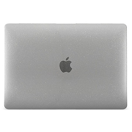 Carcasa de protectie pentru MacBook Pro M1/M2 14-inch A2442, A2779 - Transparent cu sclipici [3]