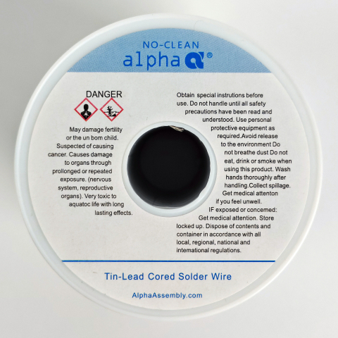 Rola fludor 1kg 63Sn/37Pb, 0.81 mm, Flux 2.0%, Alpha Telecore Plus [5]