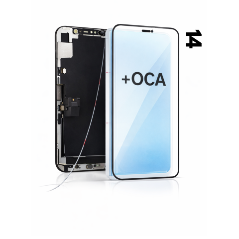 iPhone 14 - Sticla frontala ( pentru refurbished) + OCA Adeziv pentru iPhone 14