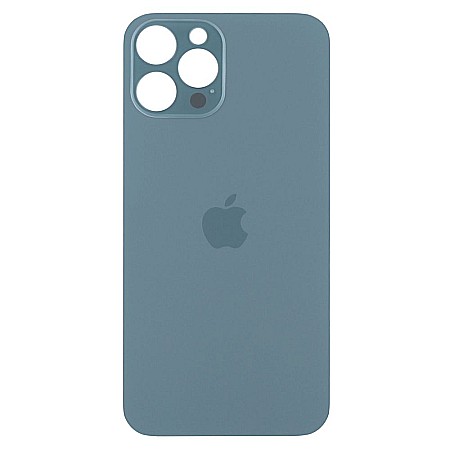 Housing iPhone - Sticla spate carcasa compatibil cu iPhone 12 Pro Max, Pacific Blue, Big hole