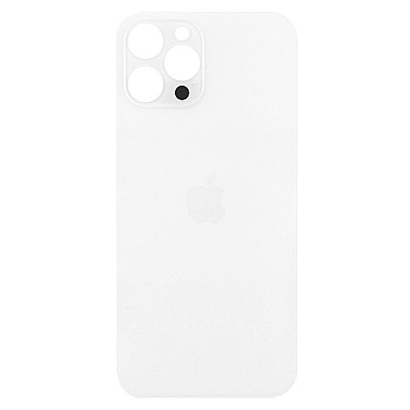 iPhone 12 Pro - Sticla spate carcasa compatibil cu iPhone 12 Pro, Silver, Big hole
