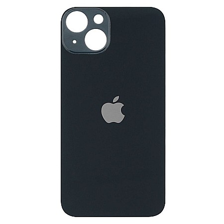 iPhone 13 - Sticla spate carcasa compatibil cu iPhone 13, Midnight, Big hole