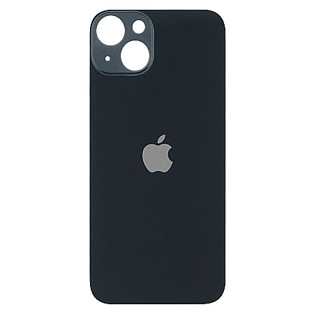 Housing iPhone - Sticla spate carcasa compatibil cu iPhone 13 Mini, Midnight, Big hole
