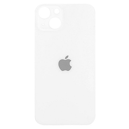 Housing iPhone - Sticla spate carcasa compatibil cu iPhone 13, Starlight, Big hole