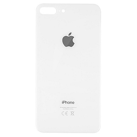 Housing iPhone - Sticla spate carcasa iPhone 8 Plus Alb - Big Hole