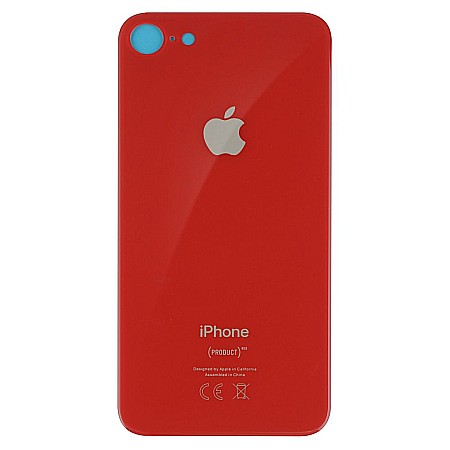 iPhone 8 - Sticla spate carcasa iPhone 8 Rosu - Big Hole