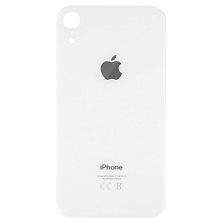 iPhone XR - Sticla spate carcasa iPhone XR Alb - Big Hole