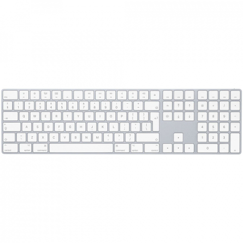 Docking Stations - Tastatura Wireless APPLE Magic Keyboard cu numpad (2021), USB, Bluetooth, Layout INT English, alb