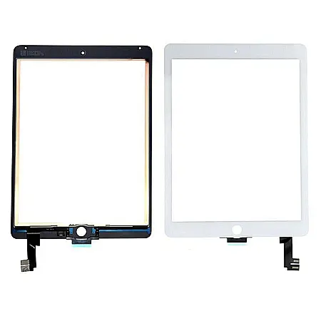 Piese & Accesorii iPad - Touchscreen compatibil cu tableta Apple iPad Air 2 (A1566, A1567) - Alb, Fara buton