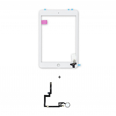 Touchscreen compatibil cu tableta Apple iPad mini 3 A1599, A1600, A1601 - Alb [2]
