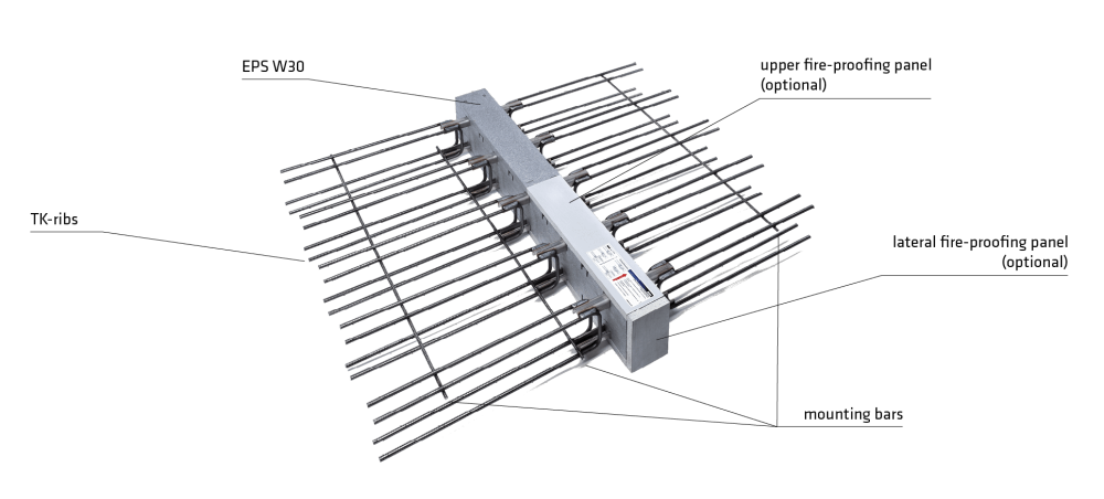 Cadru Prefabricat pentru armare modulară - Conectori termoizolatori pentru balcoane [2]